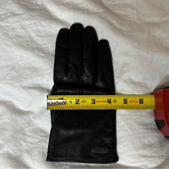Hugo Boss Mens Leather Gloves - Picture 5 of 7